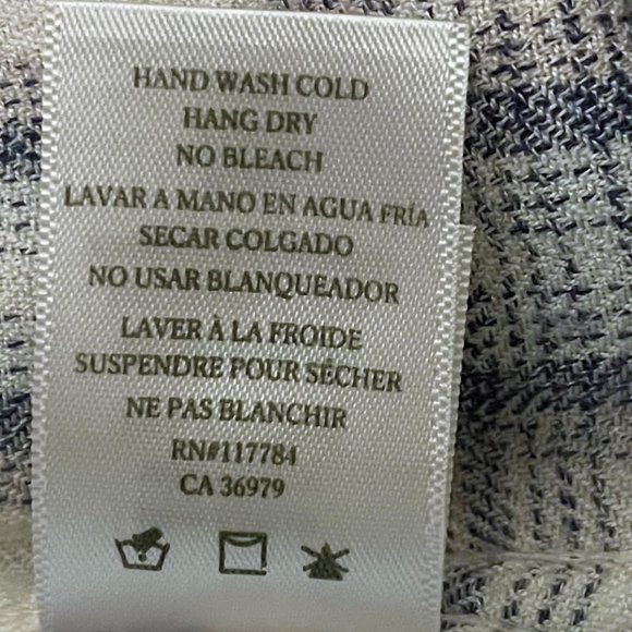 Rails Anthropologie Hunter White Coast Blush Button Down Flannel Plaid Shirt - Picture 7 of 8